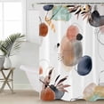 thumbnail image 3 of Cortinas de ducha DEKAXID Boho con hojas y plantas, impermeables, para baño, decoración del hogar, modernas y lujosas., 3 of 6