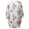 thumbnail image 2 of FashionOutfit Women's Loose Floral Super Light Kimono Cardigan Blouse Top MADE in USA, 2 of 3