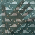thumbnail image 3 of Whale Tulle Curtains with Rod Pocket, Sleeping Kings of the Oceans in the Sky Among the Moon and Stars Nature, Sheer Drape for Wedding Party 2 Panels, 7 Sizes, Pale Blue Beige Teal, by Ambesonne, 3 of 3