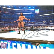 Drew McIntyre WWE Autographed 8" x 10" In The Ring Holding a Sword Photograph - Fanatics Authentic Certified