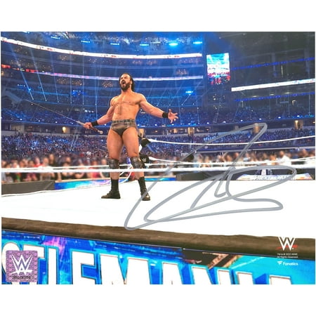 Drew McIntyre WWE Autographed 8" x 10" In The Ring Holding a Sword Photograph - Fanatics Authentic Certified