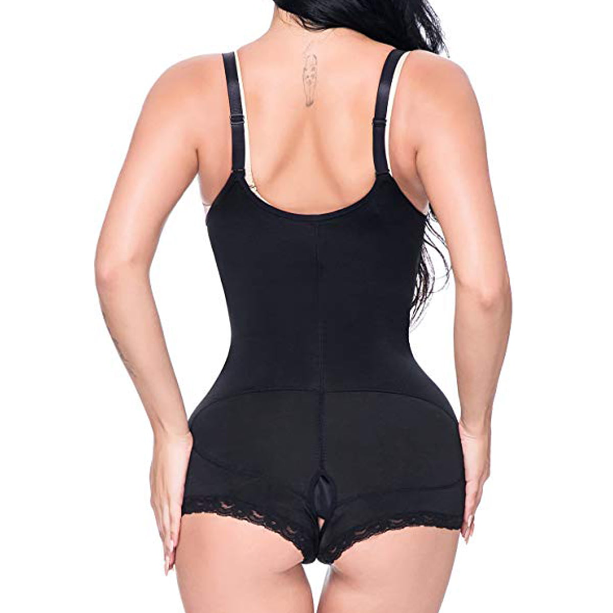 LaLaAreal Women Slimming Body Shaper Open Bust Bodysuit Firm Control Shapewear Underwear Briefer Seamless Zipper