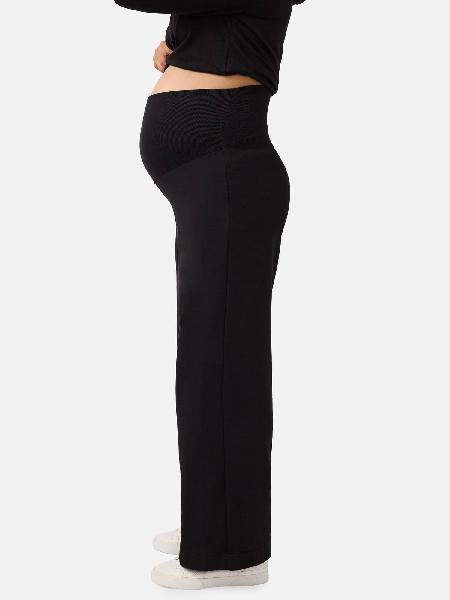 Ingrid & Isabel For Every Belly Women's Maternity Wide Leg Knit Pants, Sizes S-XXL