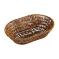 thumbnail image 3 of DOLITY Fruit Basket Vegetables Basket Imitation Rattan Smooth Edges for Storing Bread, Oval 32x24x7.5cm, 3 of 9