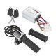 thumbnail image 1 of 24V 500W Electric Bicycle Throttle Handle Brushed Controller Accessory with 9 Indicator Lights and Lock, 1 of 4