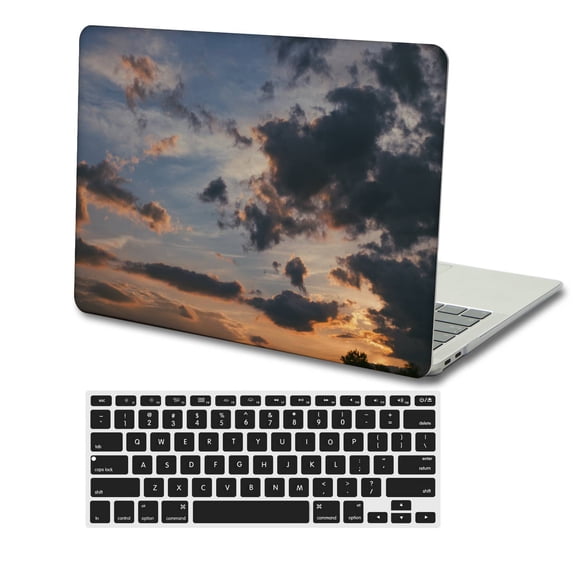 KSK KAISHEK Protective Case Hard Cover Only Compatible Old Version MacBook Air 13" 2017 - 2014 2013 2012 2011 2010 A1466 & A1369 + Black Keyboard Cover, Colorful B 0219