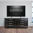 thumbnail image 5 of VIVO Black Heavy Duty 100" TV Screen Floor Stand with Storage Shelf, 5 of 8