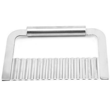 

Crinkle Chopper Wavy Potato Soap Cutting Tool French Fry Slicer Stainless Steel Blade Wooden Handle Serrator Chopping Knife
