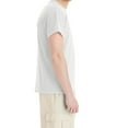 thumbnail image 3 of Hanes EcoSmart Men’s Short Sleeve T-Shirt, Crewneck Classic Fit Tee, Cotton-Poly, Ash, S, 3 of 5