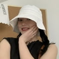thumbnail image 3 of CoCopeaunts Foldable Wide Brim Sun Hat For Women&Men Outdoor Adjustable Panama Bob Caps Beach UV Protection Hats Summer Visors Fisherman Cap, 3 of 6