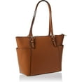 thumbnail image 3 of MICHAEL KORS Women's Brown Leather Adjustable Strap Tote Handbag Purse, 3 of 4