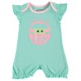 thumbnail image 2 of STAR WARS Baby Girls Ruffled Sleeve Shortie 2-Pack - Baby Yoda Baby Bodysuit 2-Pack - Newborn Girls Clothes Pink/Green, 0-3M, 2 of 3