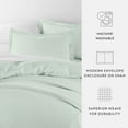 thumbnail image 4 of Ultra Soft & Breathable - Duvet Cover Set - King/Cal-King Mint Bedding by Comfort Canopy, 4 of 11