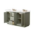 thumbnail image 3 of Wyndham Collection Wcf414160d-Qtz-Us3mxx Strada 60" Free Standing Double Basin Vanity Set, 3 of 7