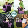 thumbnail image 3 of PetAmi 4-in-1 Small Backpack Carrier, Purple, 18 lb Limit, 3 of 8