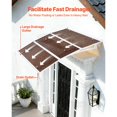 thumbnail image 2 of 37x47in Brown Polycarbonate Door Awning for Entrance with Drainage ABS Bracket Rain Snow Sun Protection Overhang for Porch Patio, 2 of 12