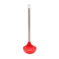 thumbnail image 1 of Stainless Steel Soup with Silver Silicone Head for Kitchen Cooking Serving and Dishwasher Safe, 1 of 5
