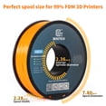 thumbnail image 3 of Geeetech ABS 3D Printer Filament 1.75mm ABS Filament 10KG Spool Orange, 3 of 8