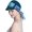 Blue Floral, variant on Breathable  Hat and Scarf Set Chemo Headwear for Women