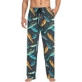 thumbnail image 4 of HPINK-T Fishing Fish Men's Pajama Pants Super Soft Sleep Lounge Pants Pjs Bottoms with Pockets, 4 of 7