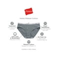 thumbnail image 3 of Hanes Women's Ribbed Hipster Underwear, 6-Pack Assorted 5, 3 of 6