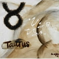 thumbnail image 2 of die Zakko, Art 26x26 Black Ornate Wood Framed with Double Matting Museum Art Print Titled - Taurus, 2 of 4