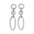 thumbnail image 2 of 5/8 ct tw Diamond Earrings in 14k White Gold, 2 of 4