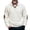 White, variant on Mens Sweater V-Neck Elbow Patch Knit Pullover, Colla Long Sleeve Top with Contrast Trim, Casual Winter Wear