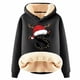 thumbnail image 1 of WILLBEST Sudadera con Capucha para Mujer, con Estampado de Letras Navideñas, de Lana Gruesa, Cálida para El Invierno X-Grande, 1 of 4