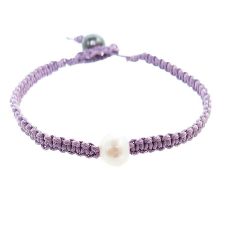 - Harmony Freshwater Cultured Pearl Braided Bracelet - Genuine Black and White Cultured Pearls - Great Gifts for Valentine's, Anniversary, Birthday - Bridesmaids Party Favors