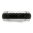 thumbnail image 3 of Edward Mirell Stainless Steel & Black Ti Casted 9mm Band, 3 of 6