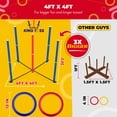 thumbnail image 3 of SWOOC Games - King Toss™ | Giant Ring Toss Game for Kids and Adults (4ft x 4ft) | Weatherproof Giant Outdoor Games for Adults and Family | Backyard Games | Giant Yard Games | Outside Lawn Games, 3 of 7