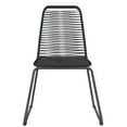 thumbnail image 5 of vidaXL Patio Dining Set Outdoor Dining Set Garden Table and Chair Set Black, 5 of 43