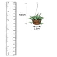 thumbnail image 3 of 1/12 resina casa de plantas colgante de arcilla flor plantas juguetes para cocina jardín accesorios de decoración en Hugo cesta colgante de casa de muñecas, 3 of 8
