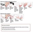 thumbnail image 1 of Parche de manicura para uñas Falis, desmontable, oscuro, extendido, serpiente blanca y negra, 24 Uds., 1 of 2