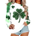 thumbnail image 4 of AOOCHASLIY St. Patricks Day Shirts for Women Long Sleeve Crewneck Irish Sweatshirts Oversized Saint Patty's Pullover Tops, 4 of 6
