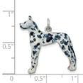thumbnail image 2 of White Sterling Silver Charm Pendant 26 mm 25 Enameled Great Dane, 2 of 2