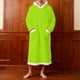 thumbnail image 1 of Batas de hombre de forro polar sólido informal con capucha y bolsillo, jersey de manga larga, bata de baño, bata de noche, pijama de poliéster para hombre, 1 of 3