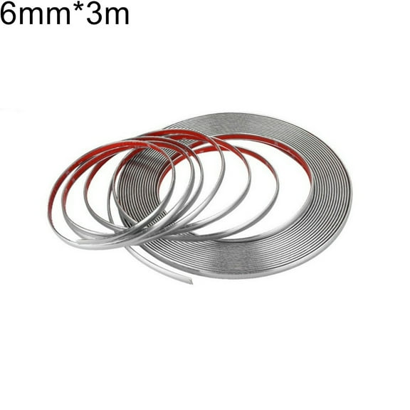 Soumake Universal 6Mm 15Mm 18Mm 22Mm Car Chrome Styling Decoration Moulding Trim Strip Practical