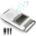 thumbnail image 1 of Reproductor de Casetes Portátil Multifunción con Grabadora, Conversión a MP3 vía USB/SD, Micrófono Integrado, Asa Retráctil y Jack de Auriculares (Blanco), 1 of 7