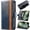 Blue, variant on for Samsung Galaxy S26Ultra Leather Phone Case Casual Business Wallet Folio Cover Kickstand, [RFID Blocking] Hidden Anti-theft Card Holder Cash Slot, Side Magnetic Clasp