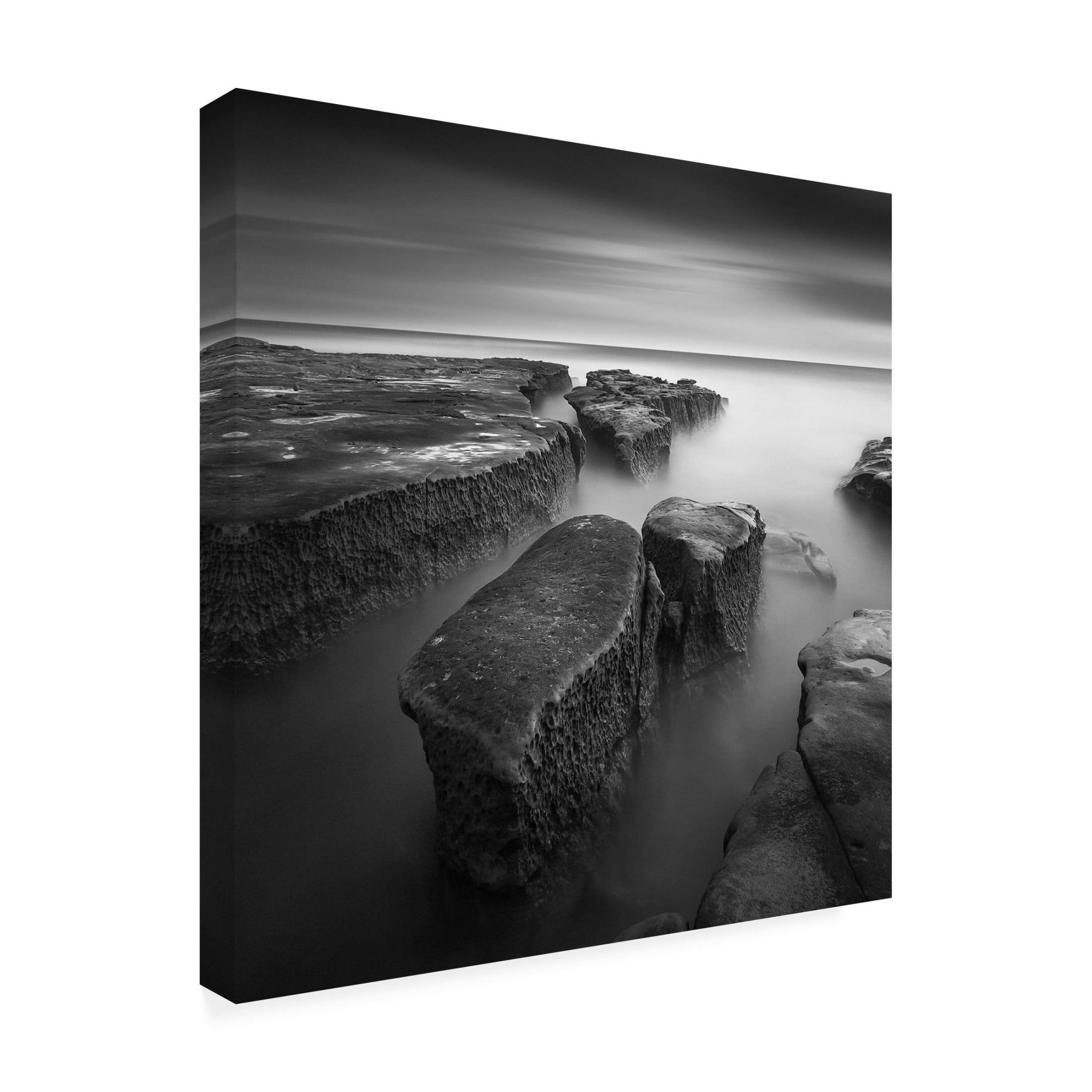 Canvas Wall Art - Yi Fan 'Falling Apart' Wall Art for Living Room, Bedroom, or Office Décor by Trademark Fine Art - 14 x 14 Inches