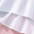 thumbnail image 6 of UngA Girls Short Sleeve Dress Shirt Causal Collar Tunic Blouse and Wide-Legged Pants 11-12 Years,Pink, 6 of 7