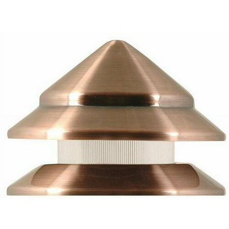 Moonrays 95871 Marion-Style Low Voltage 7-Watt 12-Volt 2-Tier Metal Path Light, Antique Copper Finish