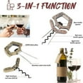 thumbnail image 5 of MOPOOR Wine Opener Corkscrew Wine Bottle Opener Two-Prong Cork Puller,Wine Corkscrew Two Prong Wine Opener & Cork Remover Triple Function Tool for Wines & Elegant Alloy with Premium Display Box, 5 of 9