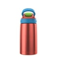 thumbnail image 2 of Contigo AUTOSPOUT Water Bottle, 13 oz, Coral Blue/Poppy, 2 of 3