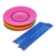 thumbnail image 1 of Juego de 6 platos giratorios con 6 palos para niños y niñas, ideal para pasatiempos de circo, malabarismo y espectáculos, 1 of 7