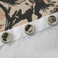 thumbnail image 4 of Homewish Teens Western Farmhouse Horse Black Out Curtains,Exotic Style Curtains Pack of 2 (42x63 Each),Retro Vintage Bedroom Curtains,Breathable Home Decor, 4 of 6