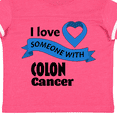 thumbnail image 4 of Inktastic I Love Someone with Colon Cancer blue heart ribbon Boys or Girls Toddler T-Shirt, 4 of 5
