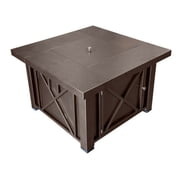 Hiland Decorative Fire Pit Hammered Bronze Finish